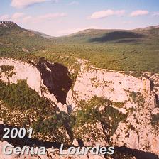 Tour 2001: Genua - Lourdes